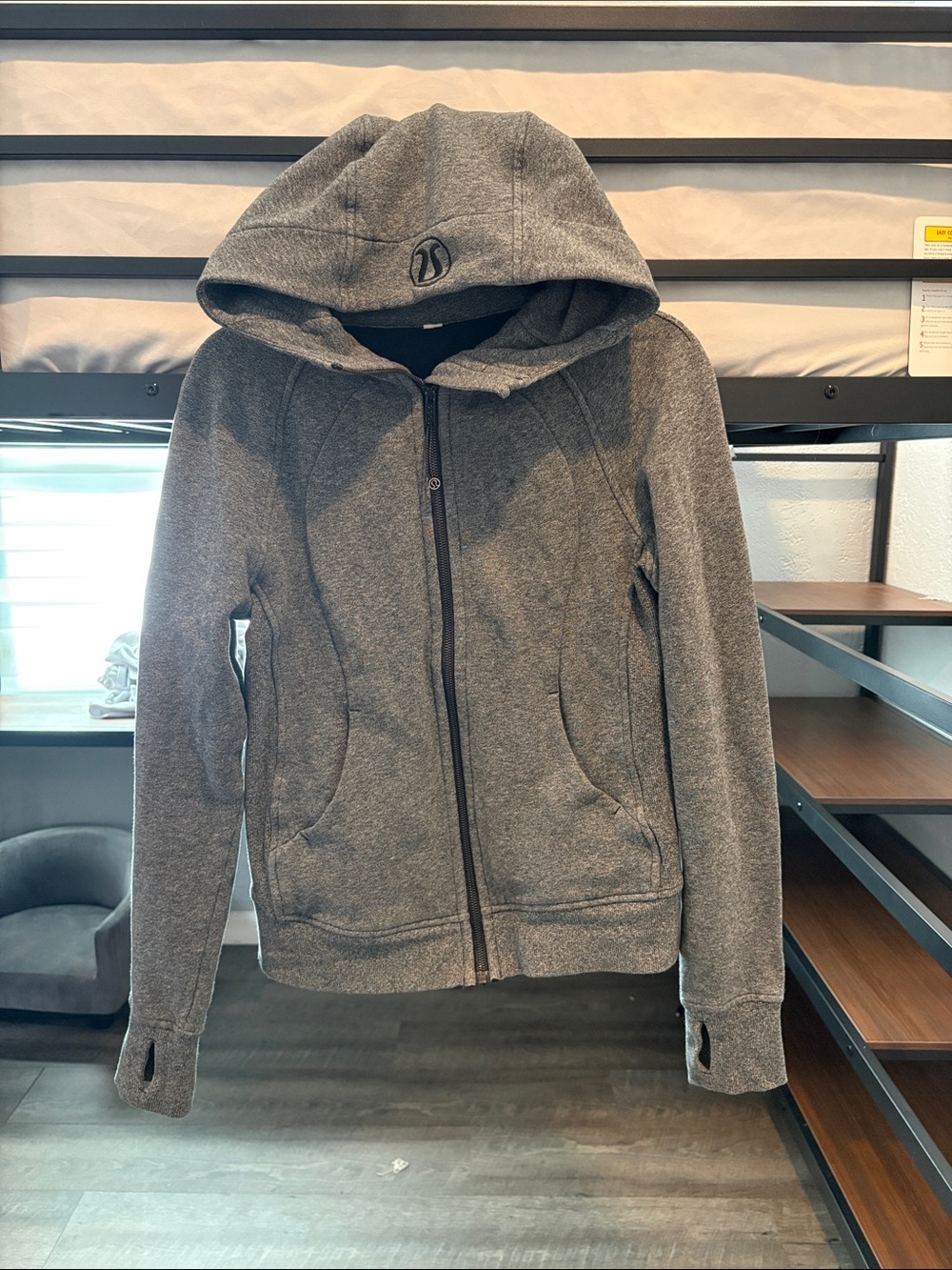 lululemon athletica Women's Gray Full-Zip Hoodie